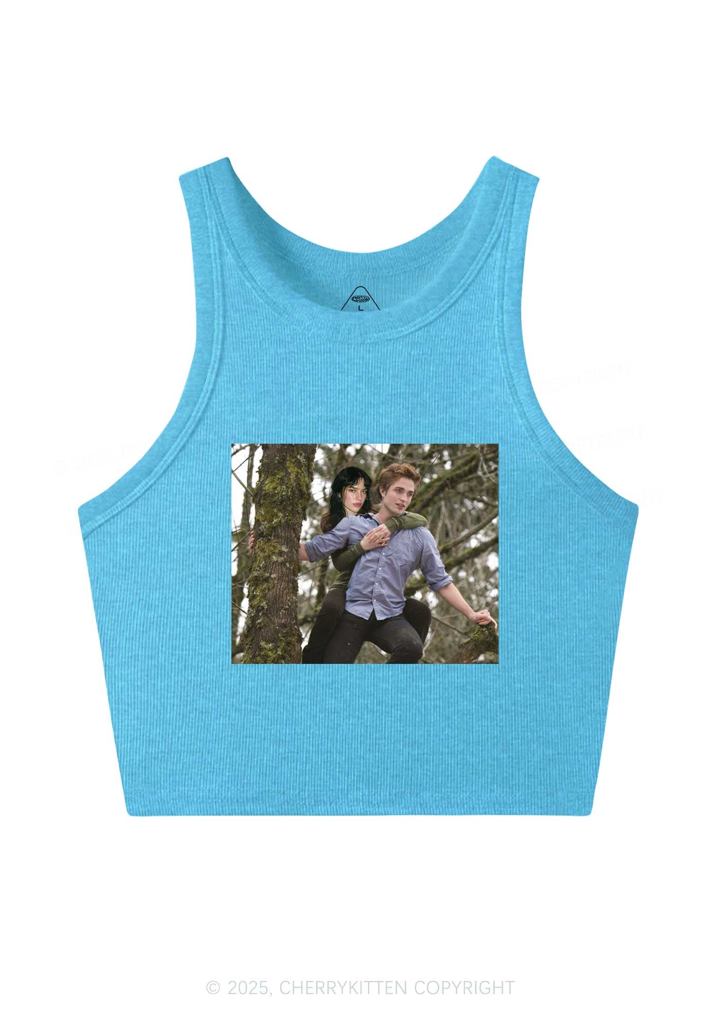 Custom Face Y2K Crop Tank Top Cherrykitten