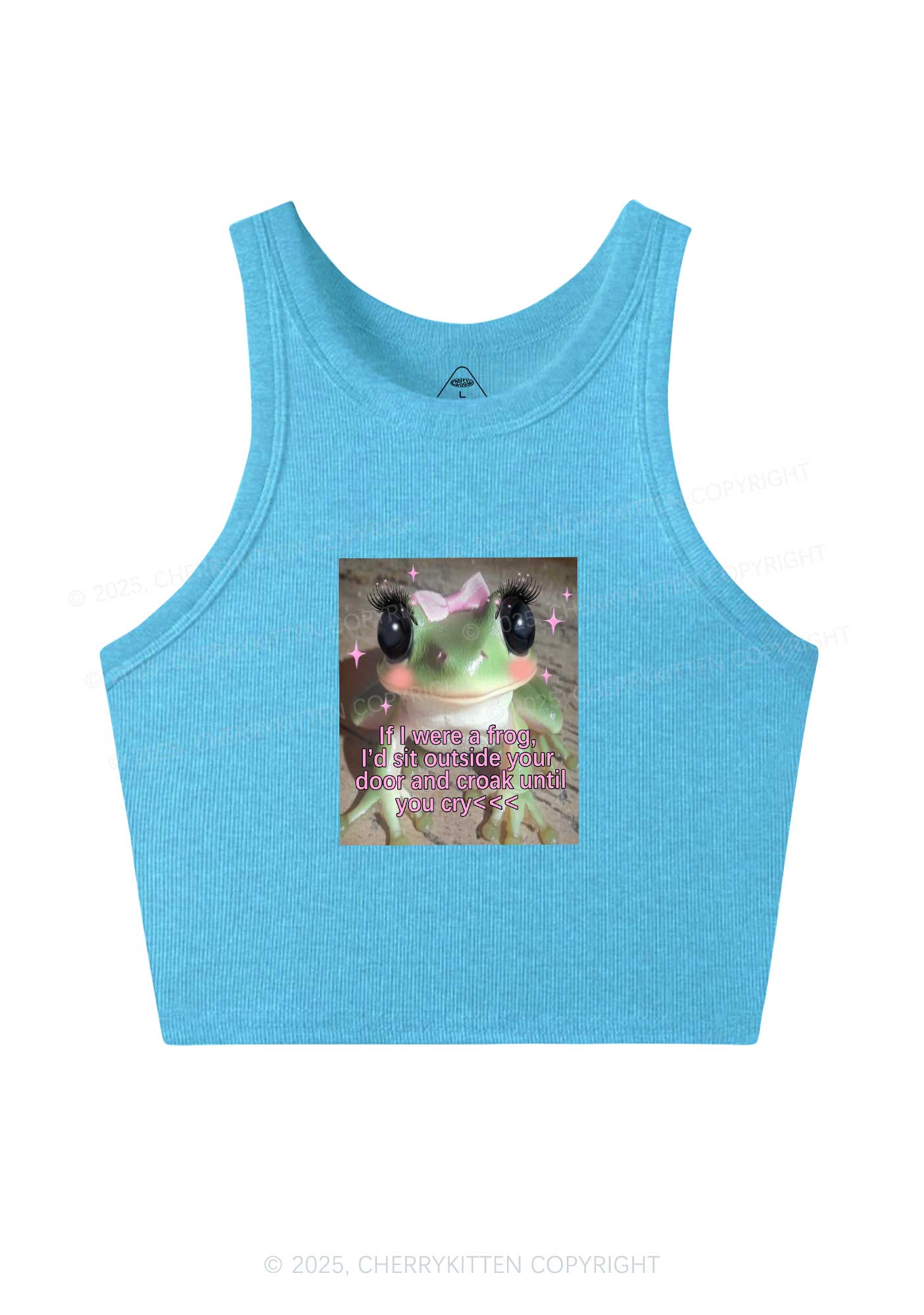 If I Were Frog Y2K Crop Tank Top Cherrykitten