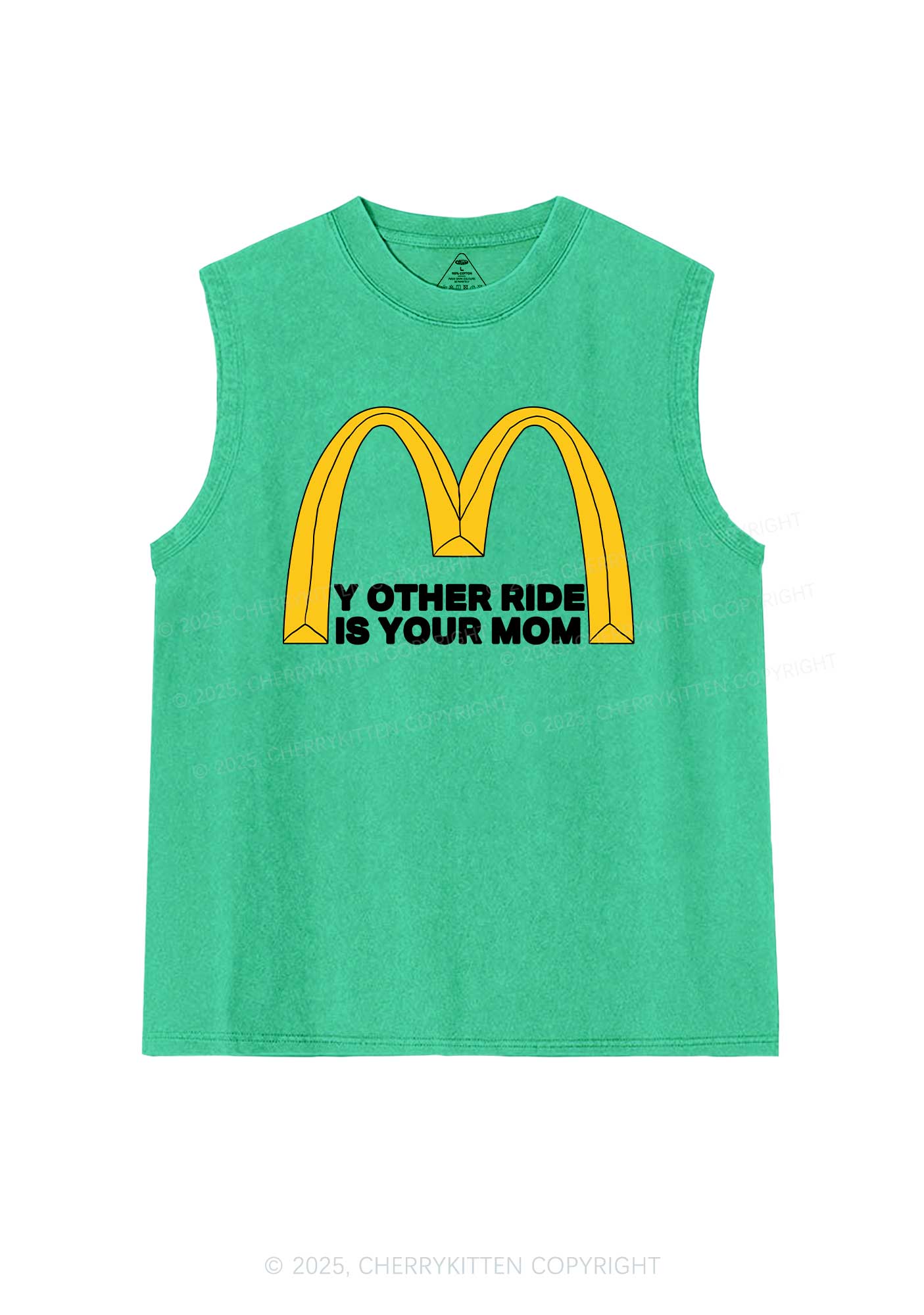 Ride Your Mom Y2K Washed Muscle Tank Cherrykitten