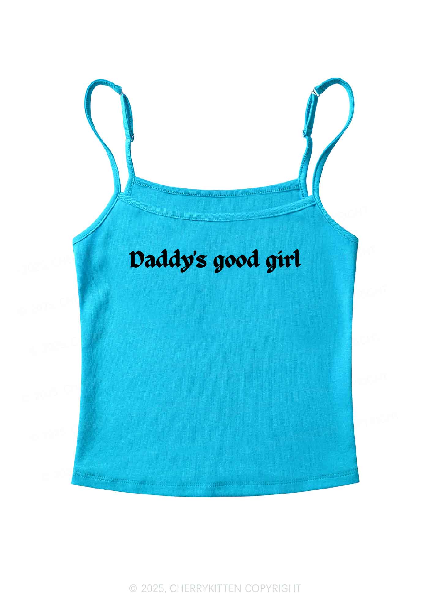 Daddys Good Girl Y2K Spaghetti Strap Cami Cherrykitten
