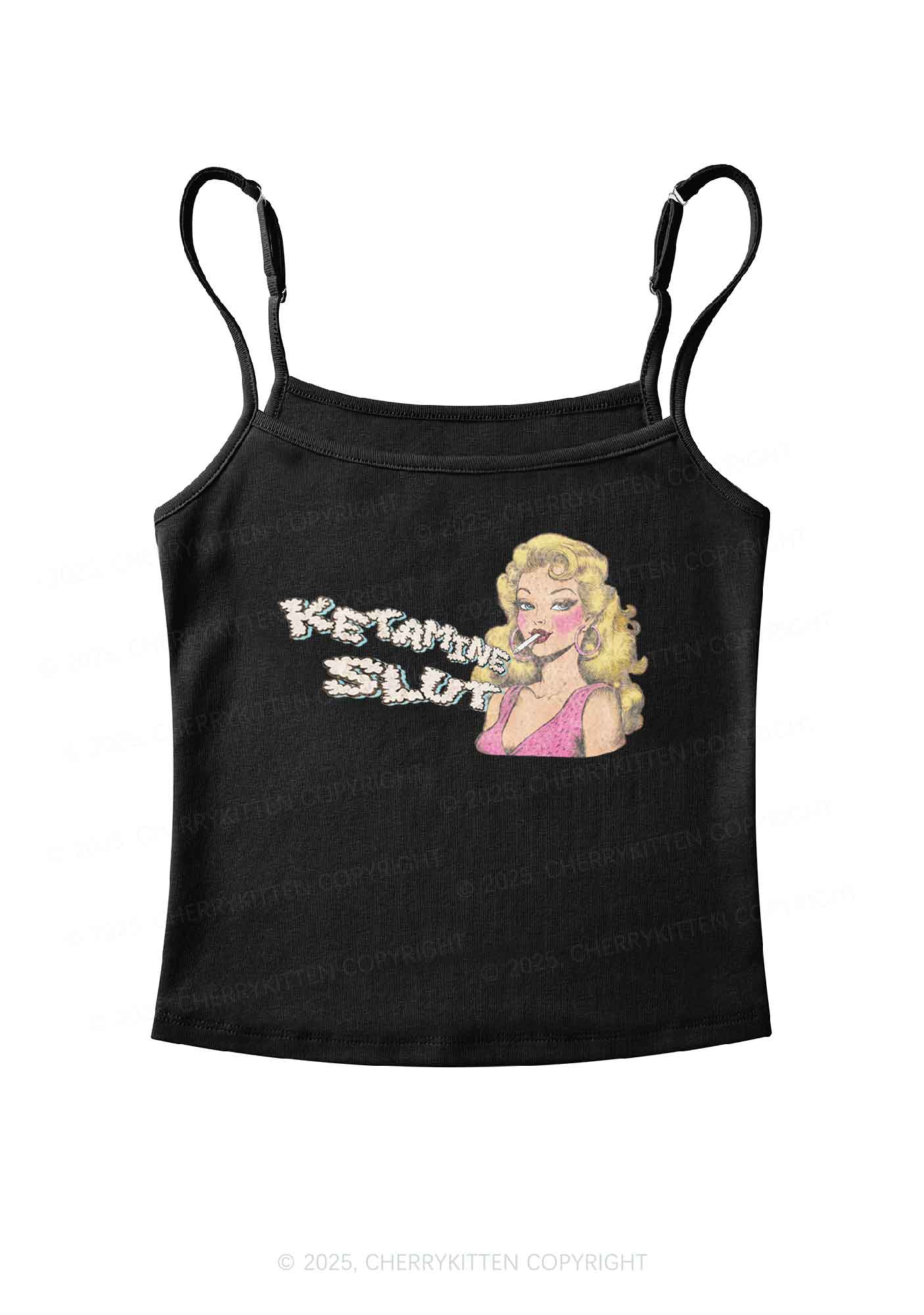 K Slxt Y2K Spaghetti Strap Cami Cherrykitten