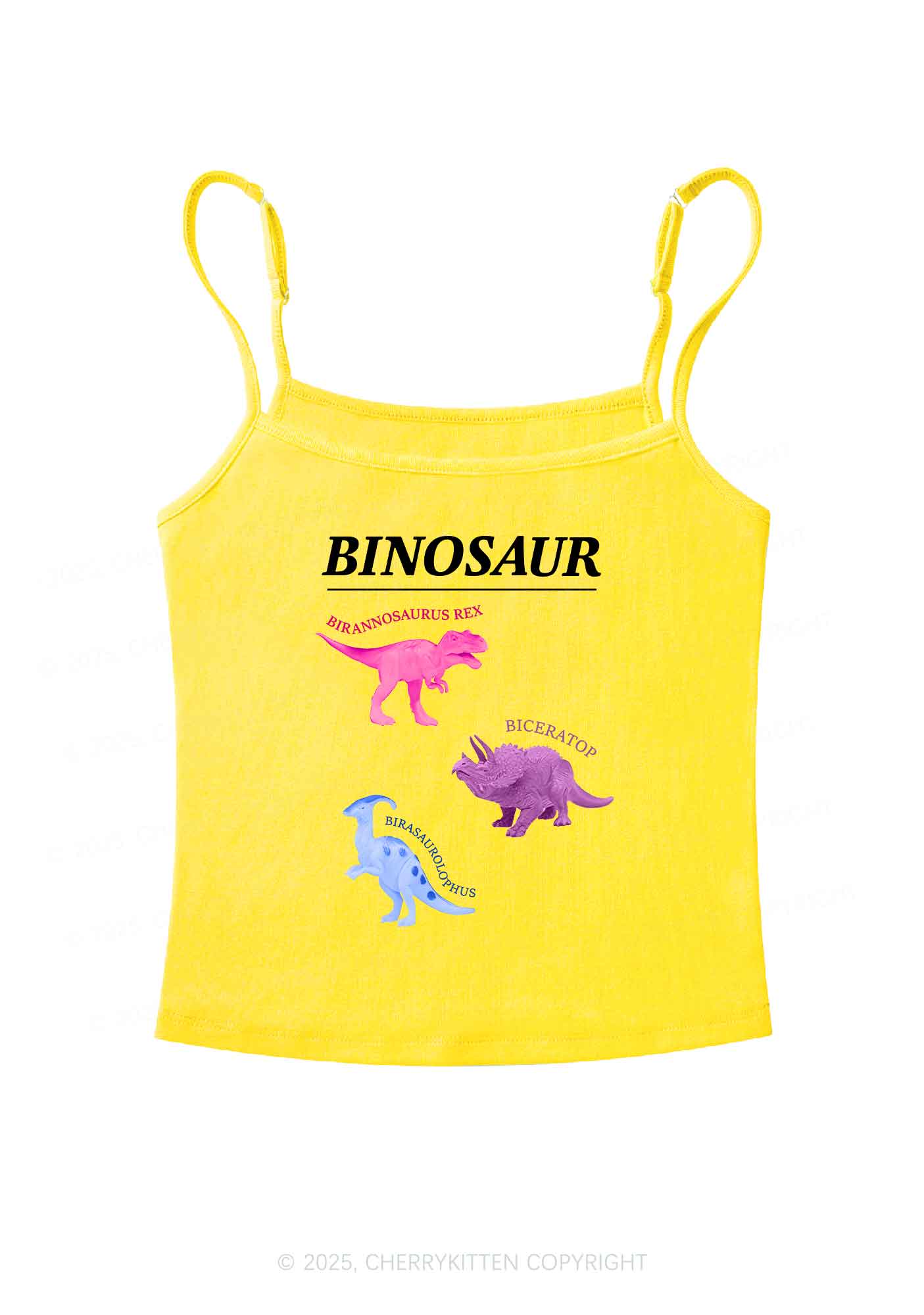 Binosaur Pride Y2K Spaghetti Strap Cami Cherrykitten