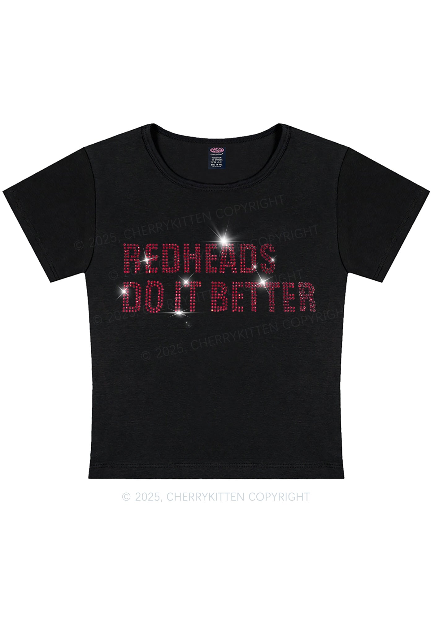 Curvy Redheads Do It Better Y2K Baby Tee Cherrykitten