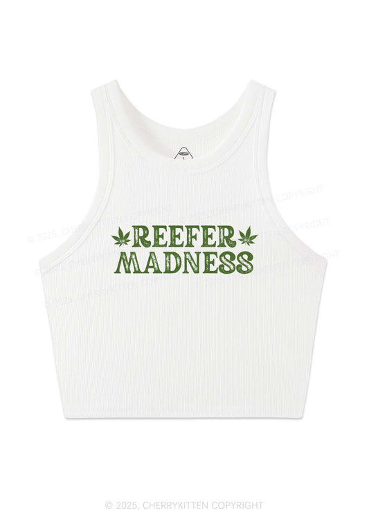 Green Madness Y2K Crop Tank Top Cherrykitten