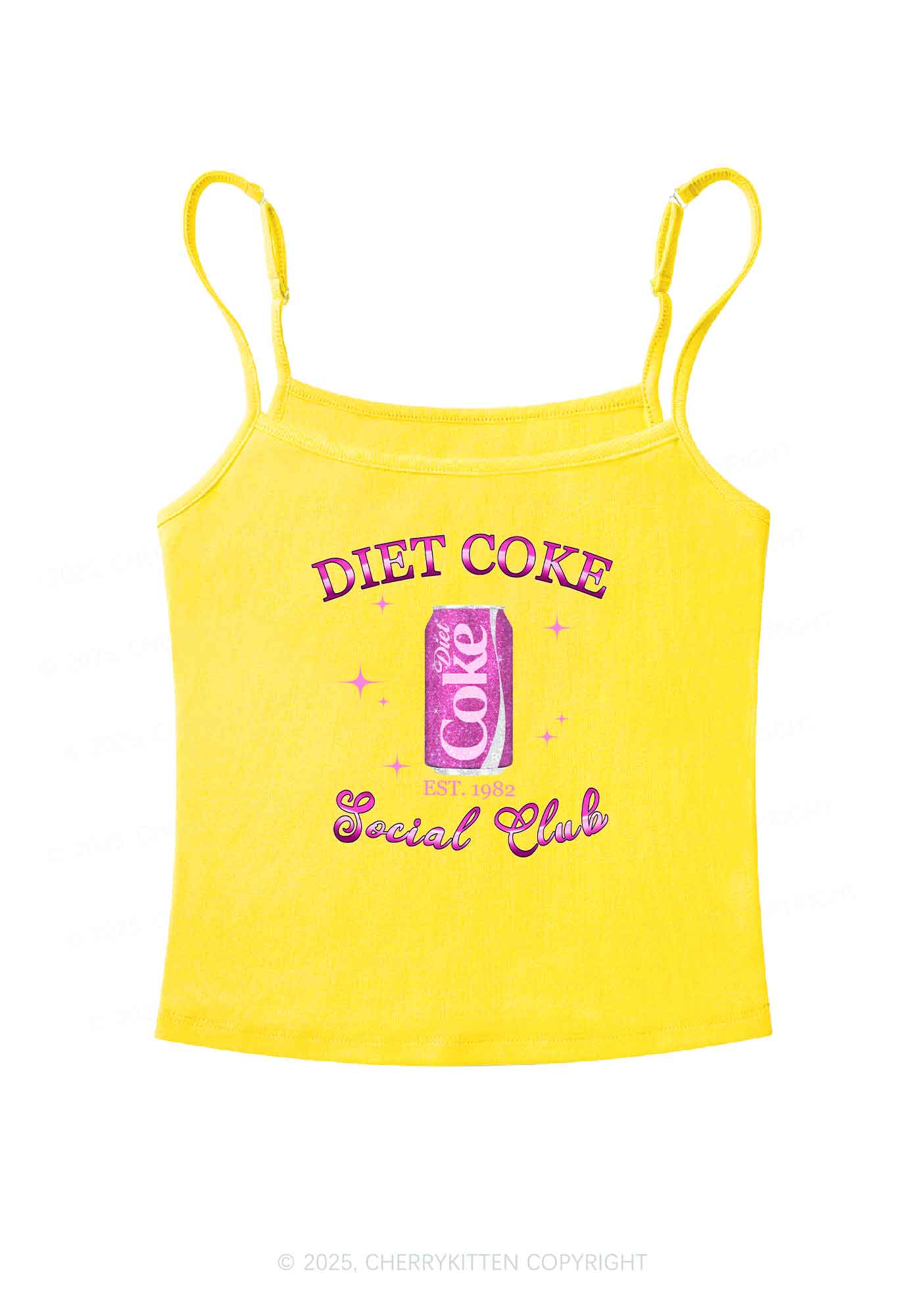 Diet Coke Social Club Y2K Spaghetti Strap Cami Cherrykitten