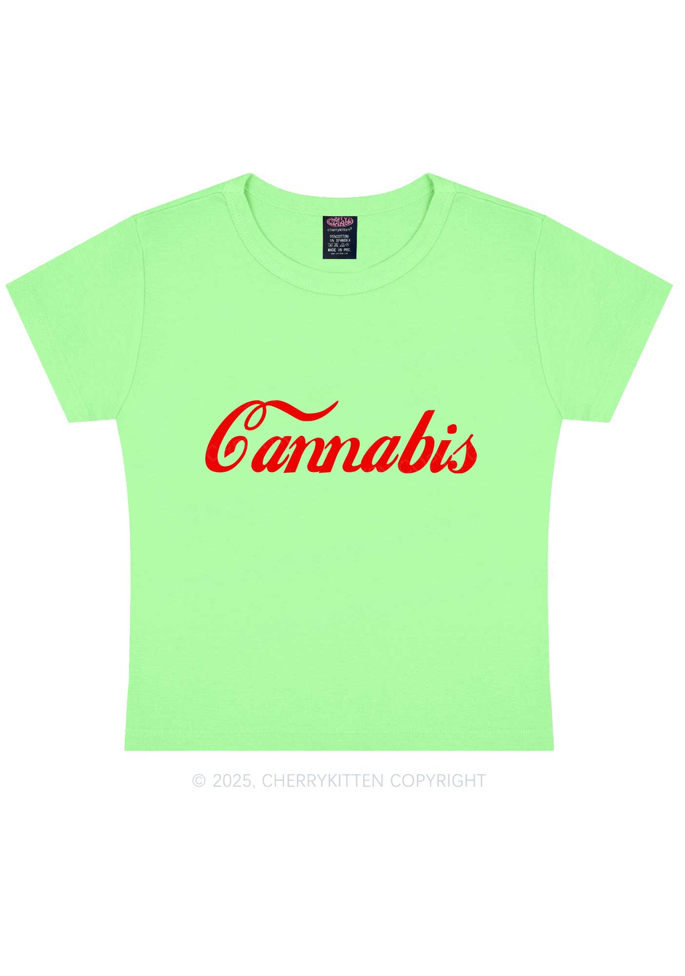 Special Cxnnxbis Y2K Baby Tee Cherrykitten