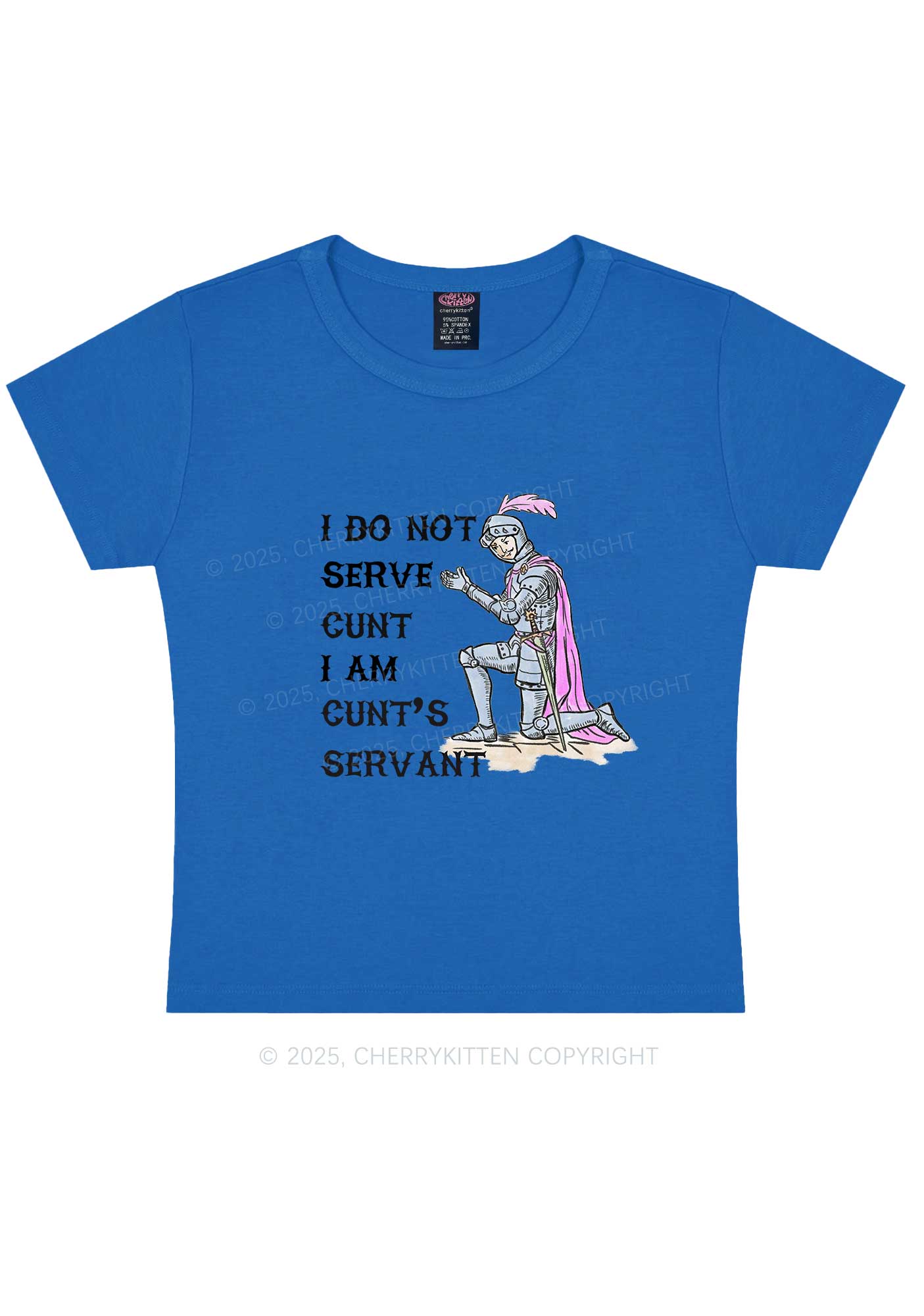 I Am Cxxt Servant Y2K Baby Tee Cherrykitten