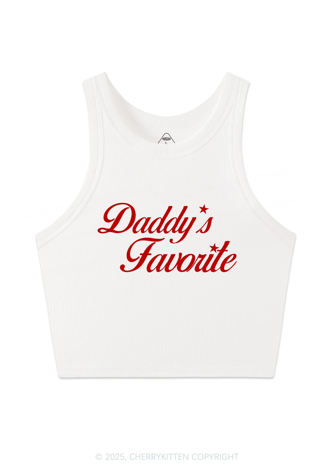 Daddys Favorite Y2K Crop Tank Top Cherrykitten