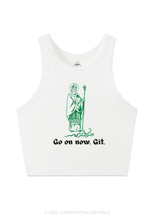 Go On Now Git St Patricks Y2K Crop Tank Top Cherrykitten