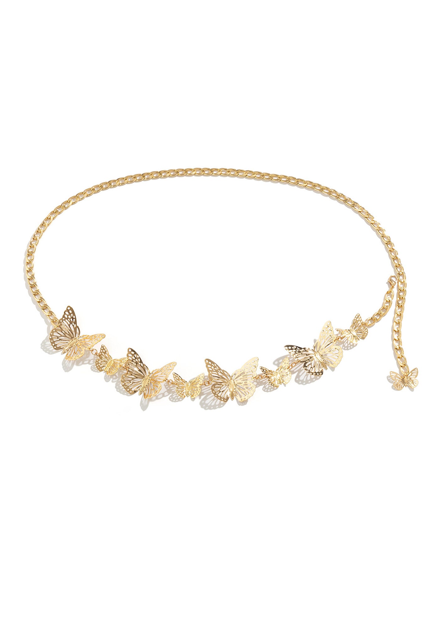Simple Geometric Hollow Butterfly Waist Chain