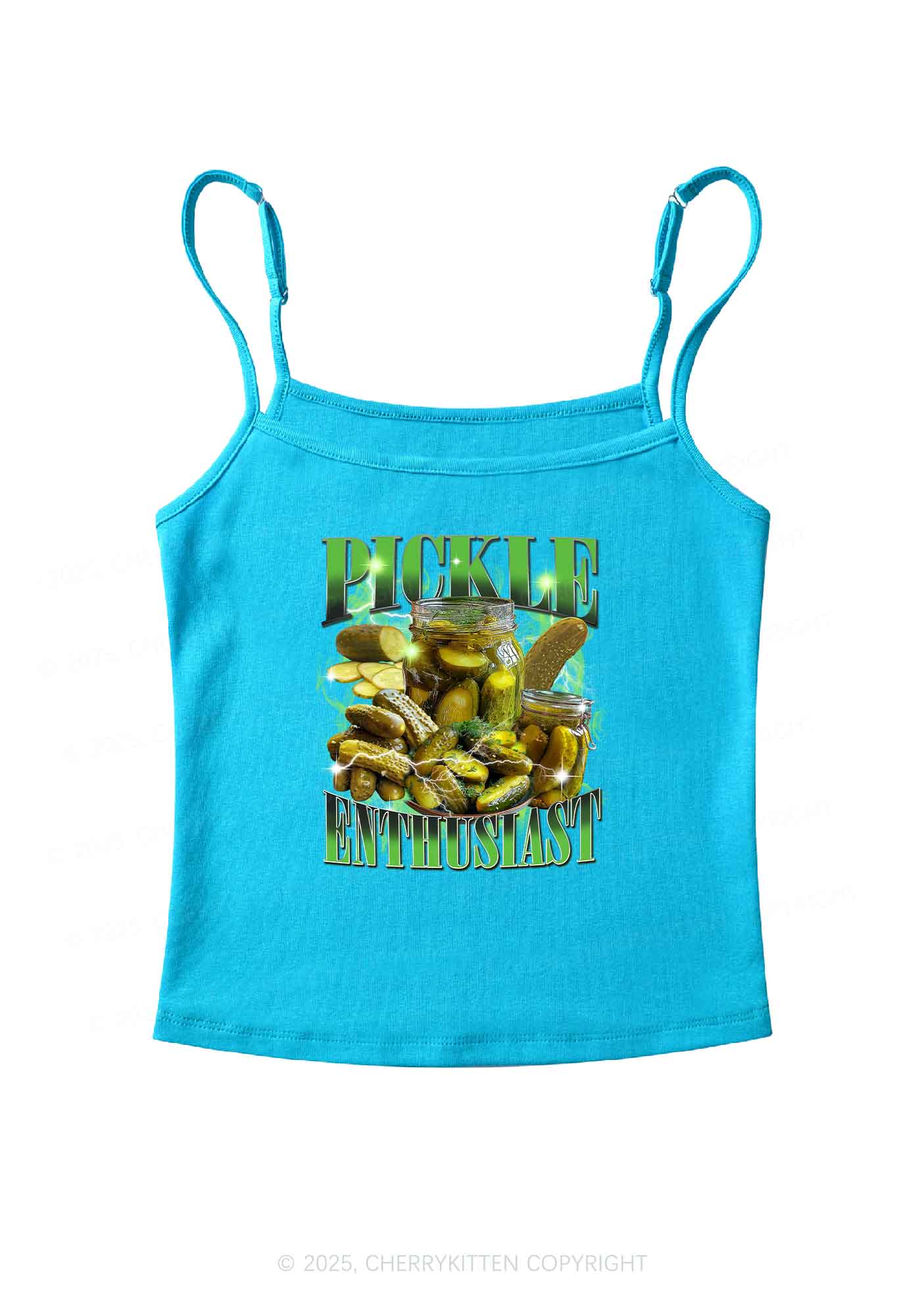 Pickle Enthusiast Y2K Spaghetti Strap Cami Cherrykitten