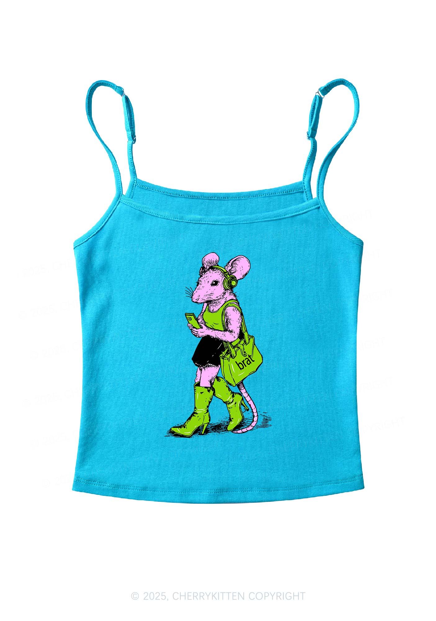 Brat Girl Y2K Spaghetti Strap Cami Cherrykitten