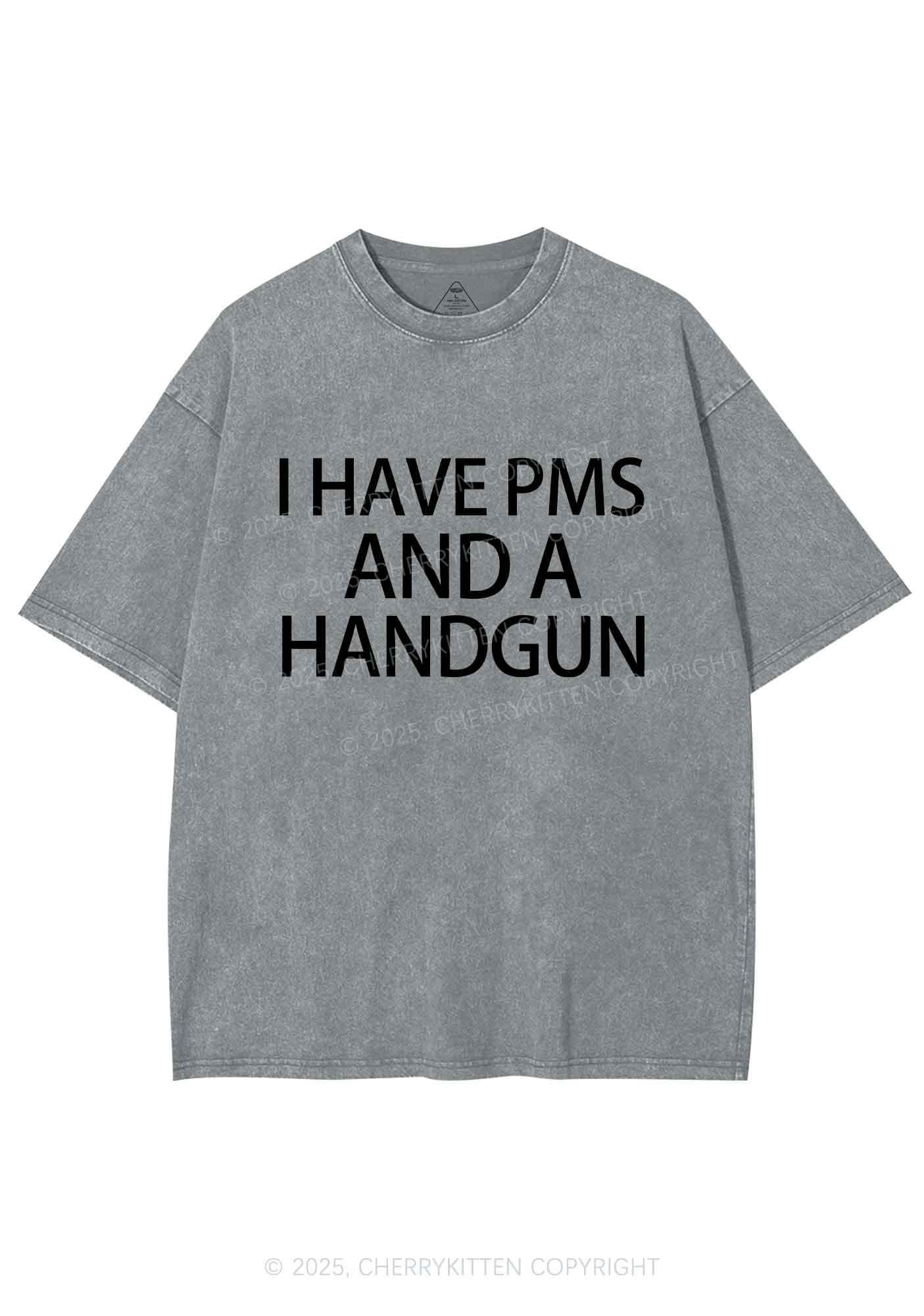 I Have Pms Y2K Shirts Washed Tee Cherrykitten