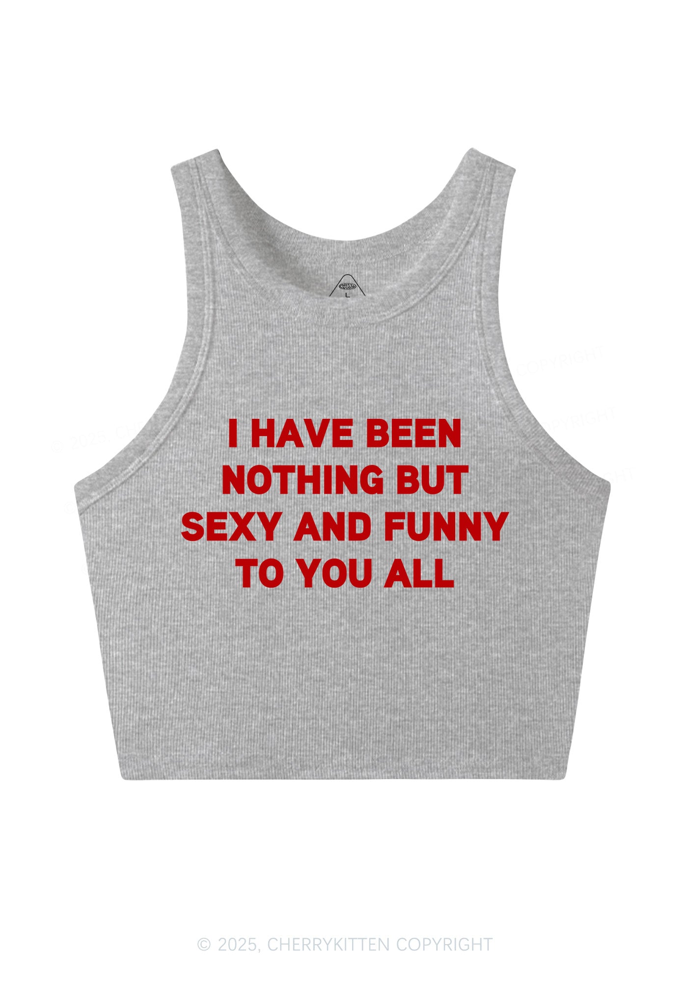I Have Been Funny Y2K Crop Tank Top Cherrykitten