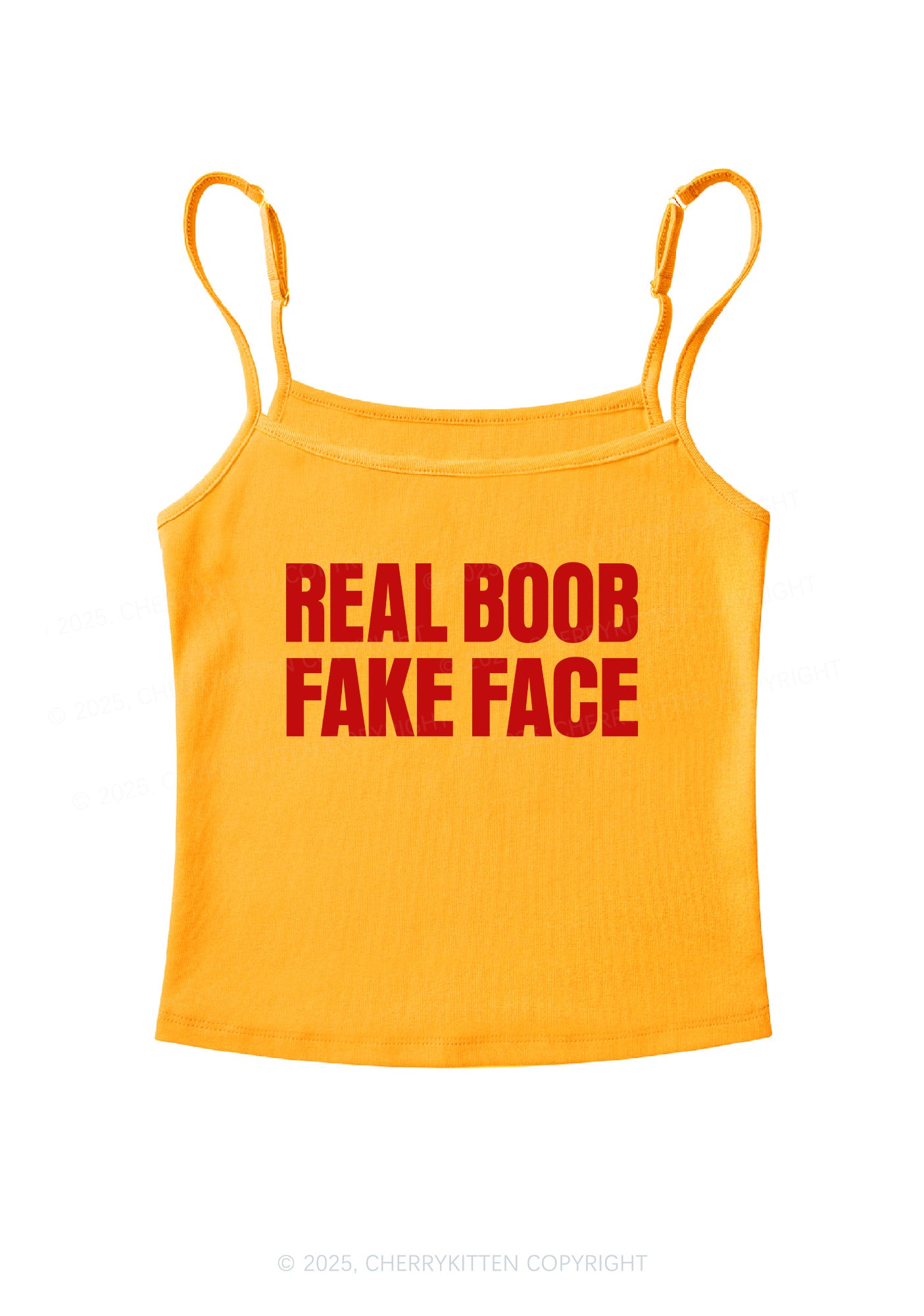 Fake Face Real Bxxb Y2K Spaghetti Strap Cami Cherrykitten