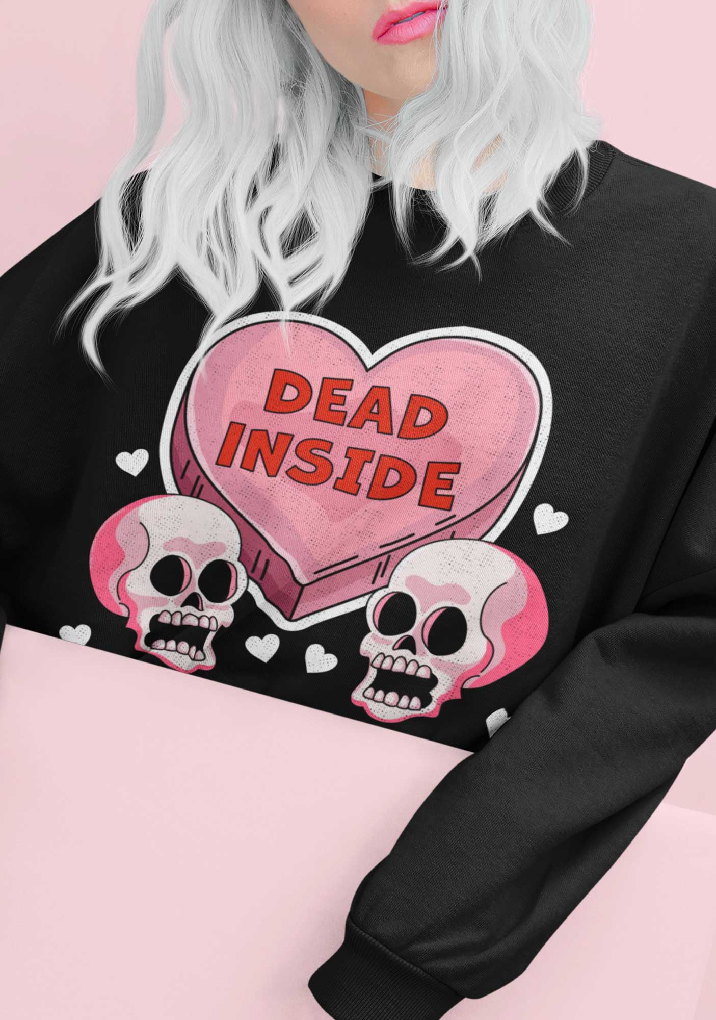 Dead Inside But Still Horxy Halloween Y2K Sweatshirt