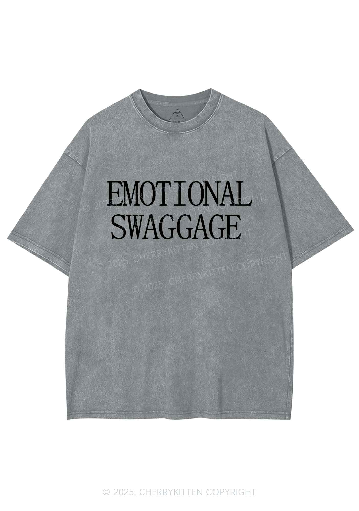 Emotional Swaggage Y2K Shirts Washed Tee Cherrykitten