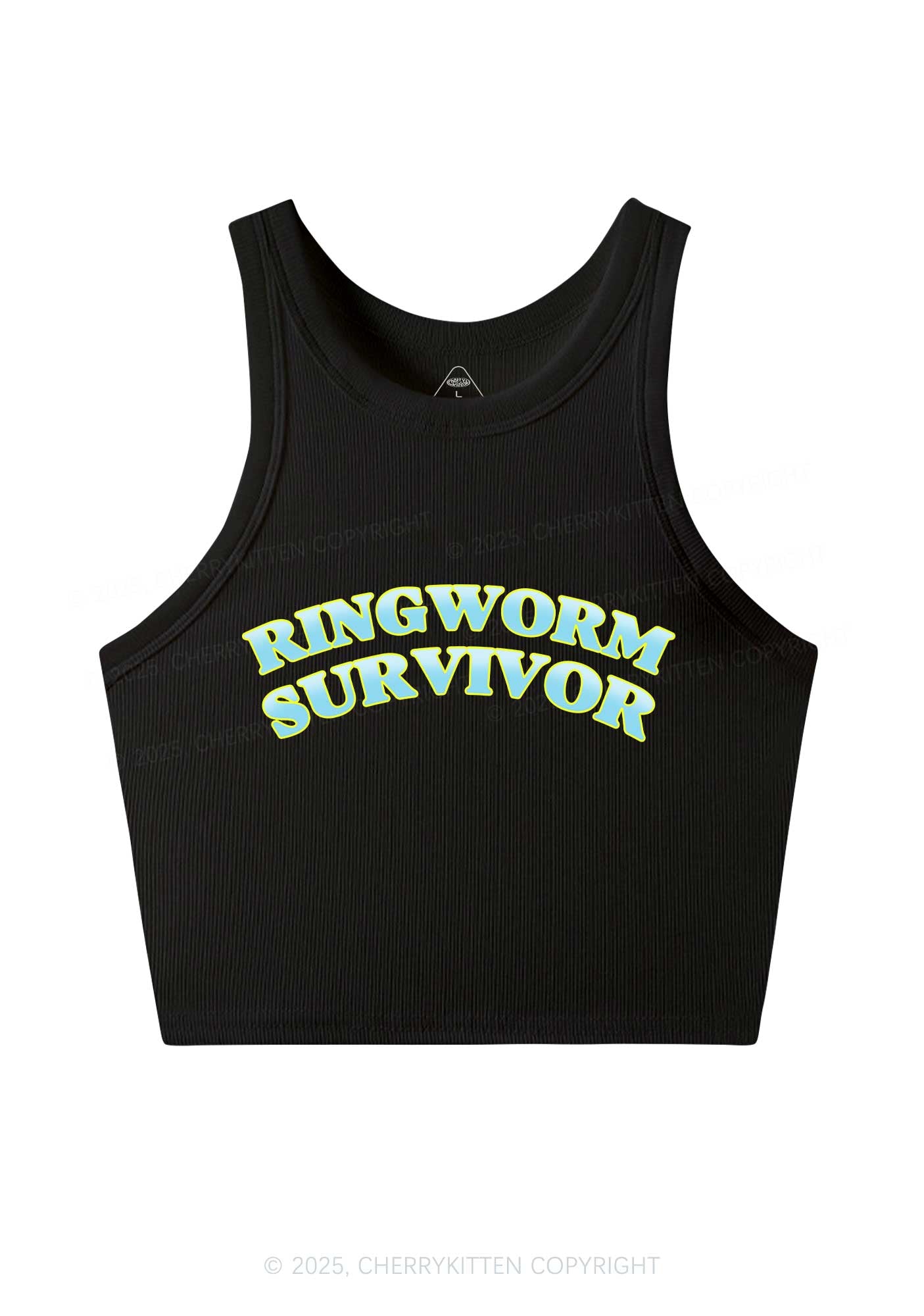 Ringworm Survivor Y2K Crop Tank Top Cherrykitten