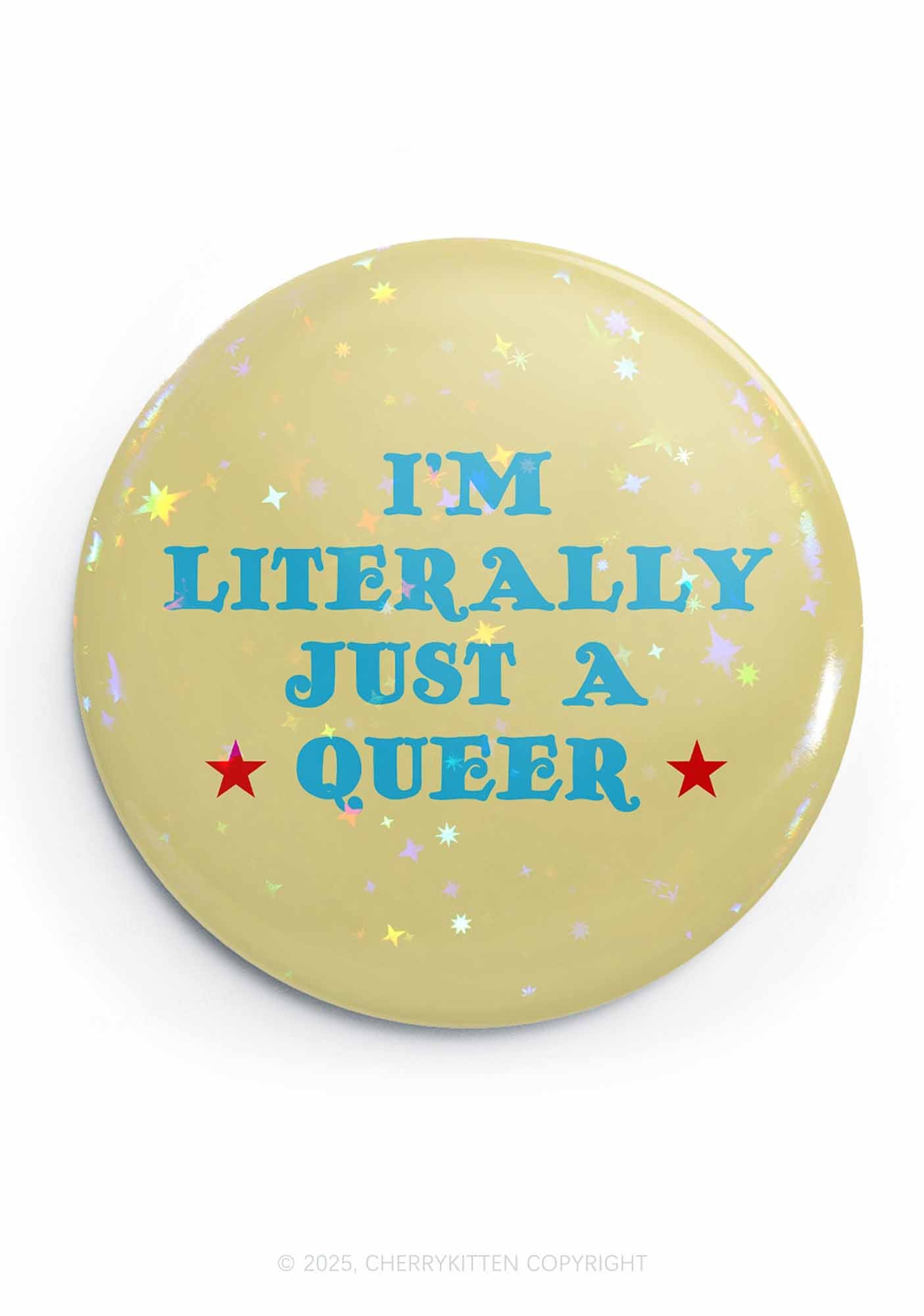 Just A Queer Pride 1Pc Y2K Pin Badge Cherrykitten