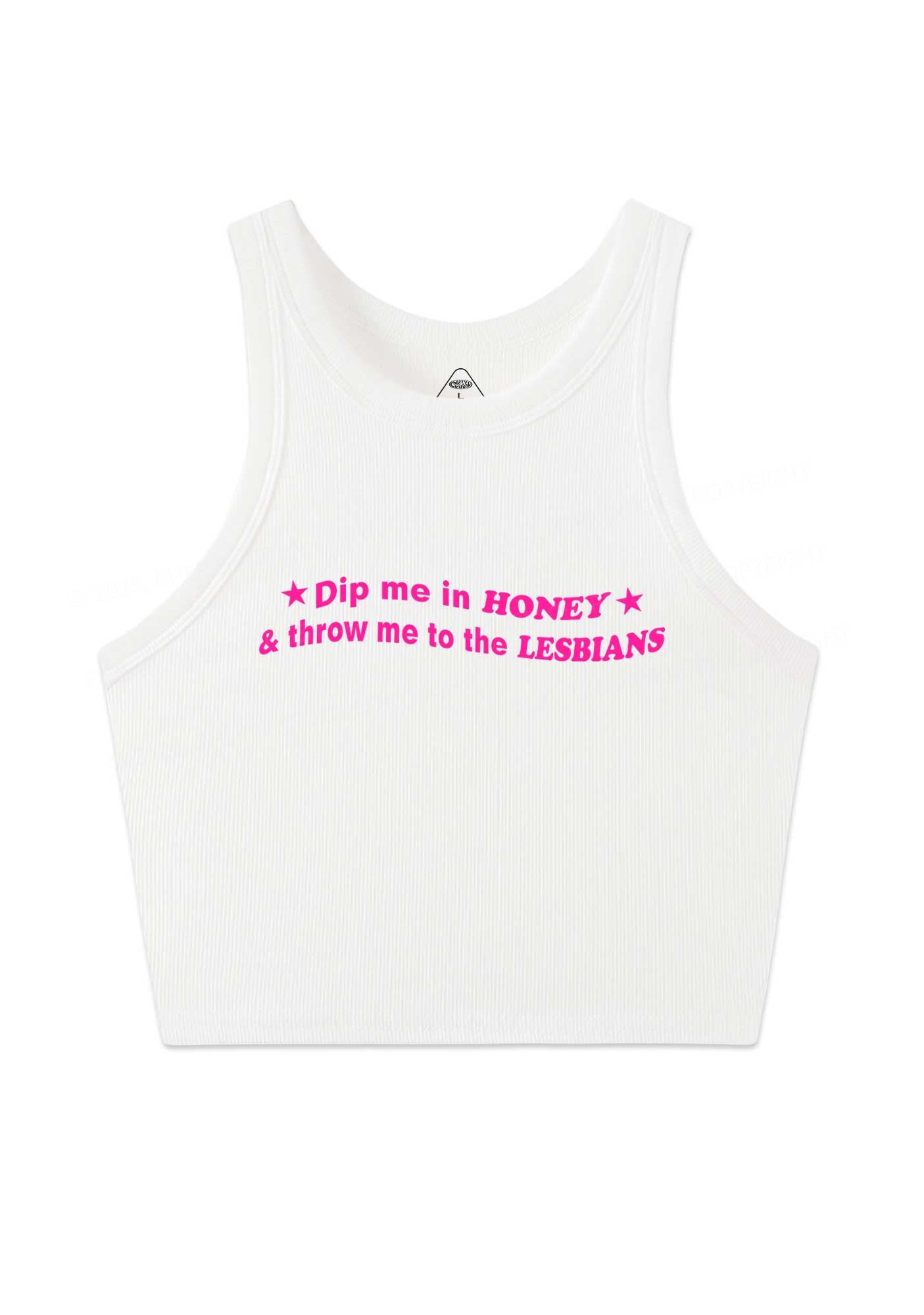 Honey Lesbians Pride Y2K Crop Tank Top Cherrykitten