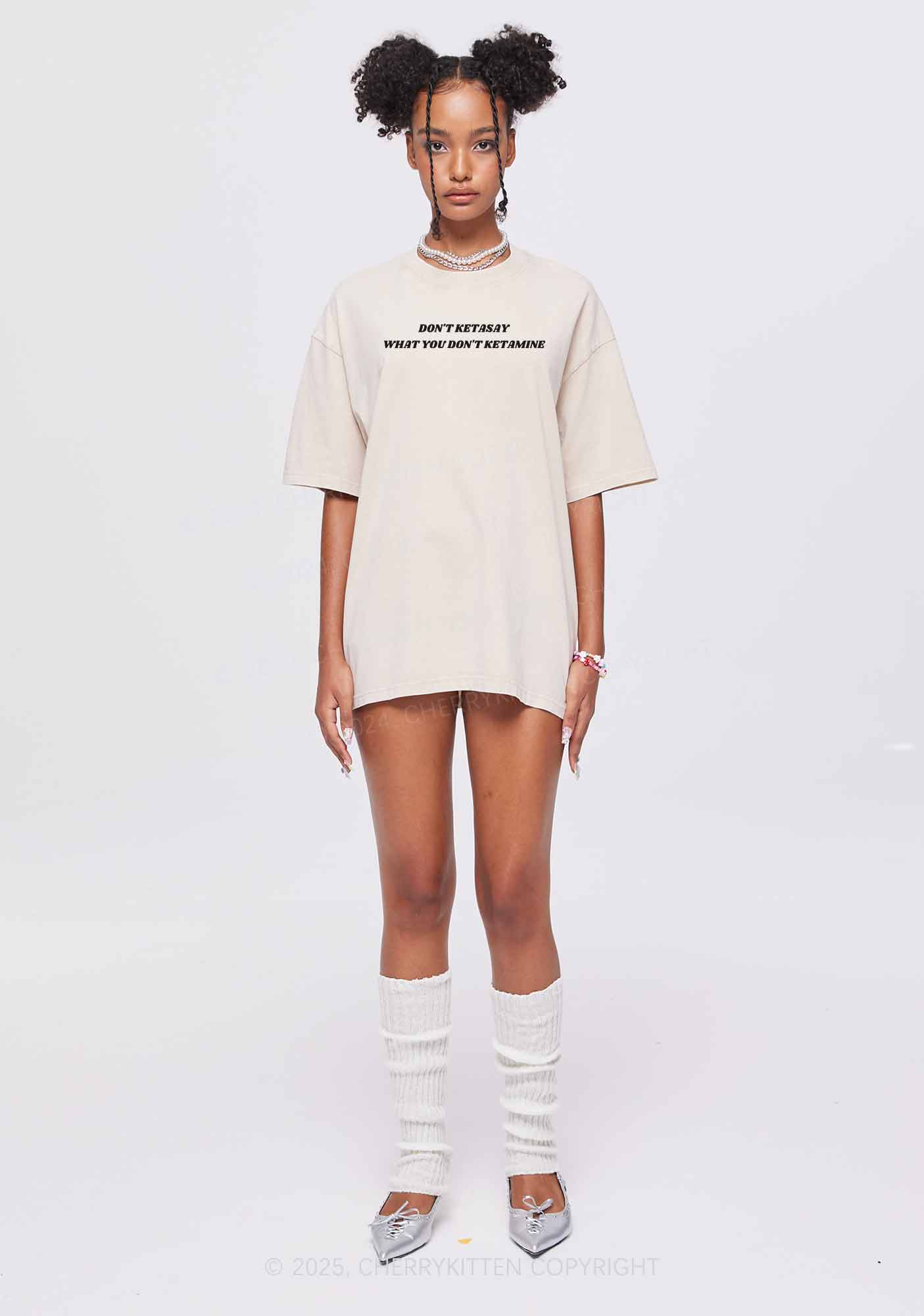Don't Ketasay Y2K Washed Tee Cherrykitten