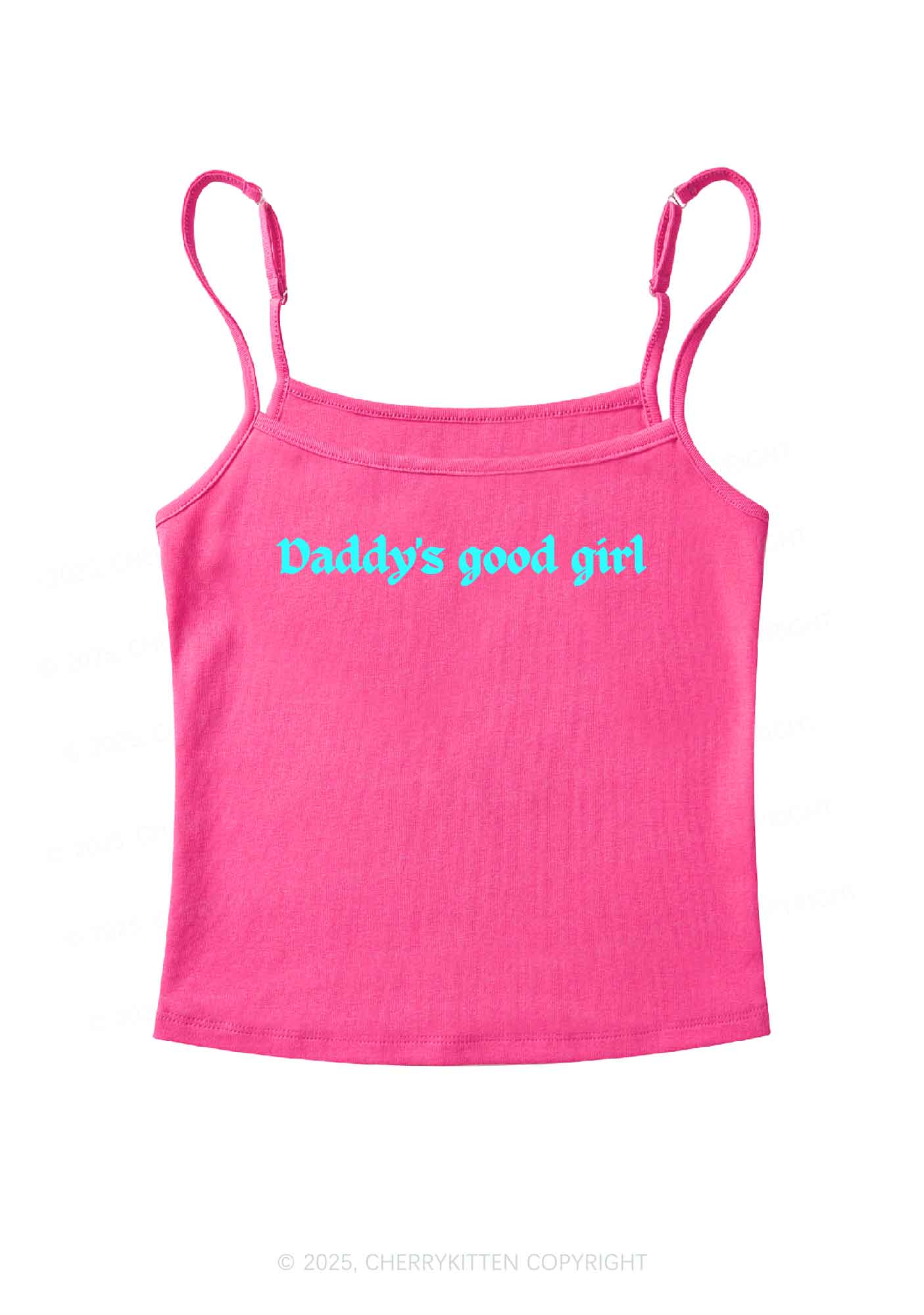 Daddys Good Girl Y2K Spaghetti Strap Cami Cherrykitten