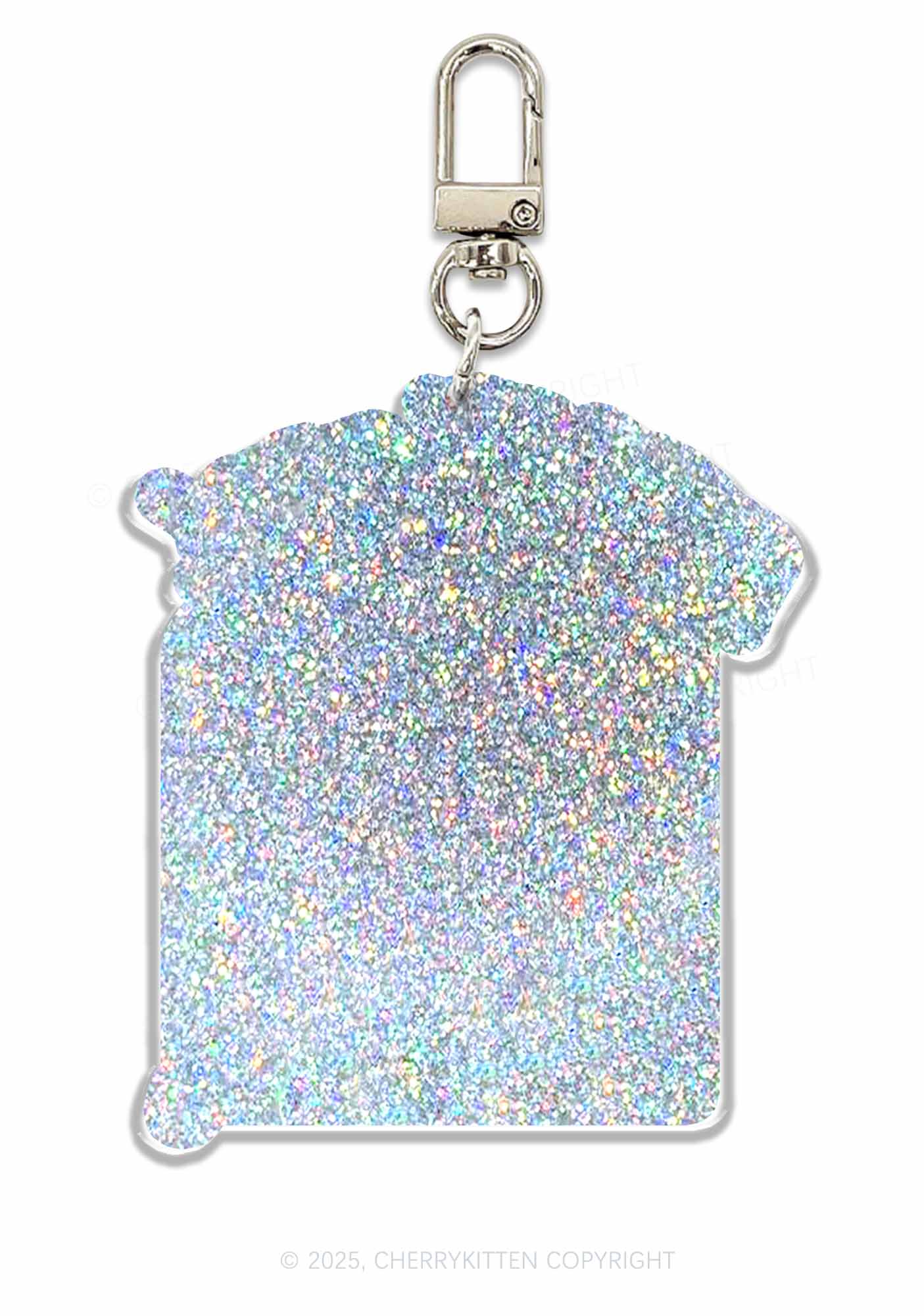 Halloween Two Headed Space Babe 1Pc Y2K Glitter Keychain Cherrykitten