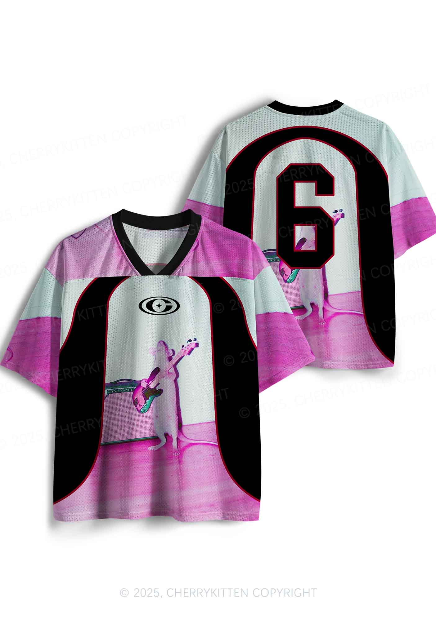 Custom Rat Guitarist Y2K Sport Jersey Shirts Cherrykitten