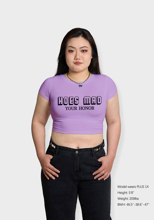 Curvy Hoes Mad Your Honor Baby Tee