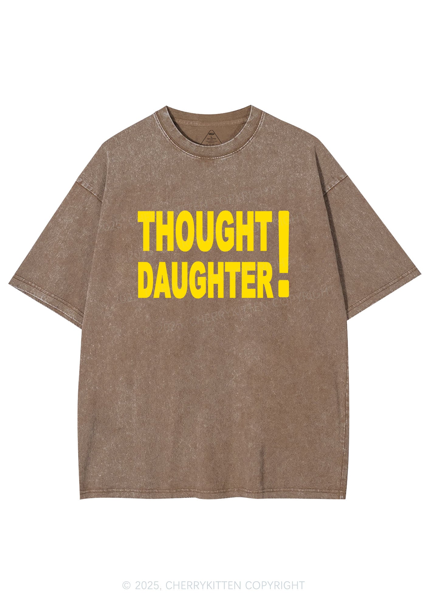 Thought Daughter Y2K Shirts Washed Tee Cherrykitten