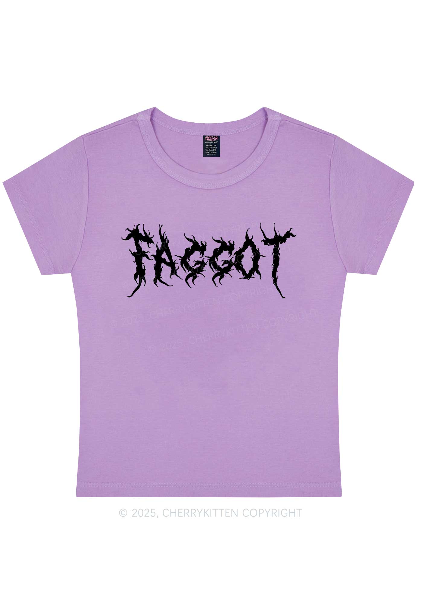 Punk Faggot Pride Y2K Baby Tee Cherrykitten