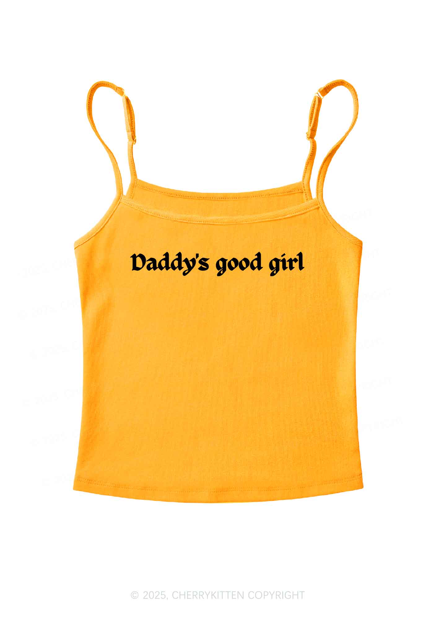 Daddys Good Girl Y2K Spaghetti Strap Cami Cherrykitten