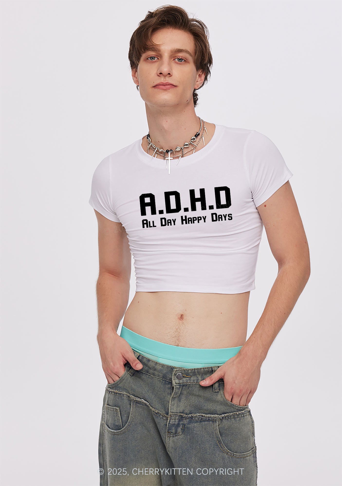 All Day Happy Days Y2K Baby Tee Cherrykitten