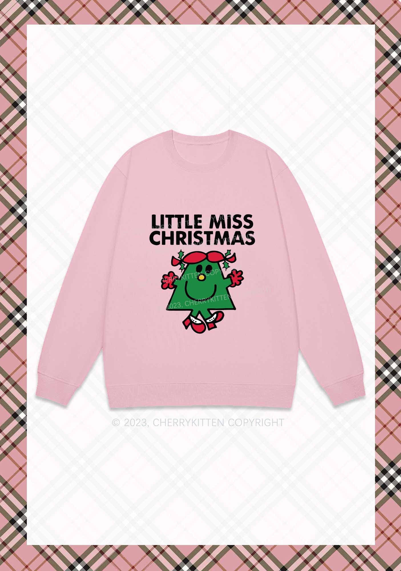 Little Miss Christmas Y2K Sweatshirt Cherrykitten