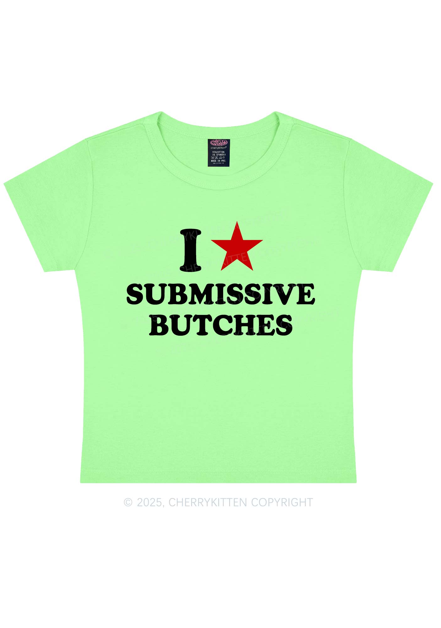 I Love S Butches Y2K Baby Tee Cherrykitten