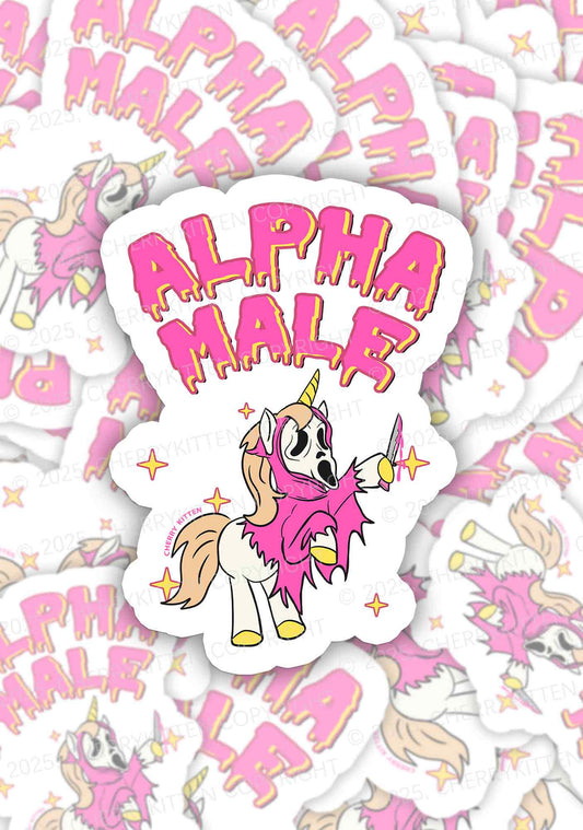 Halloween Unicorn Alpha Male 1pc Y2K Sticker Cherrykitten
