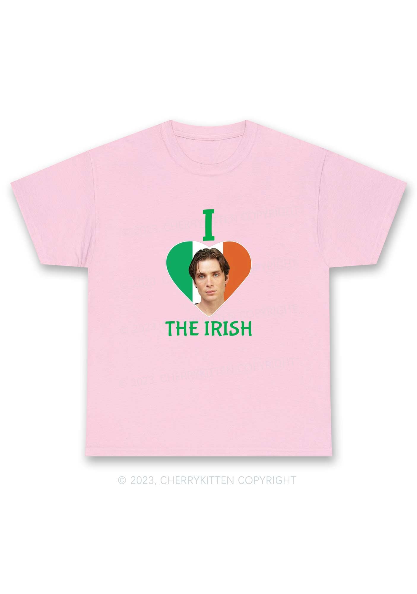 I Love The Irish Custom Photo St Patricks Y2K Chunky Shirt Cherrykitten