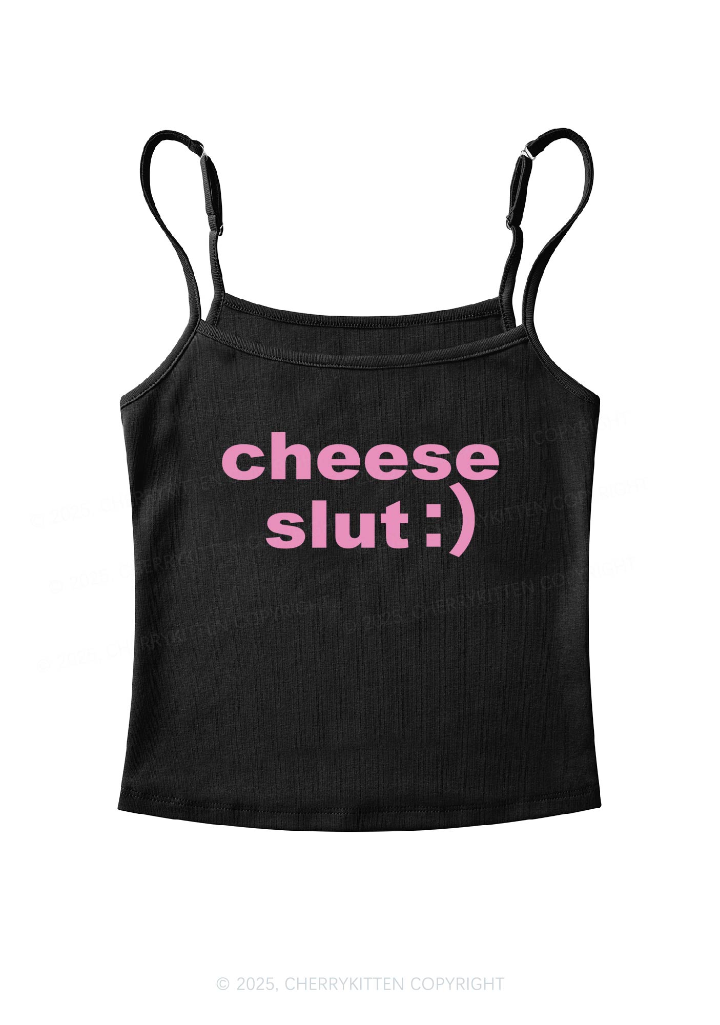 Cheese Slxt Y2K Spaghetti Strap Cami Cherrykitten