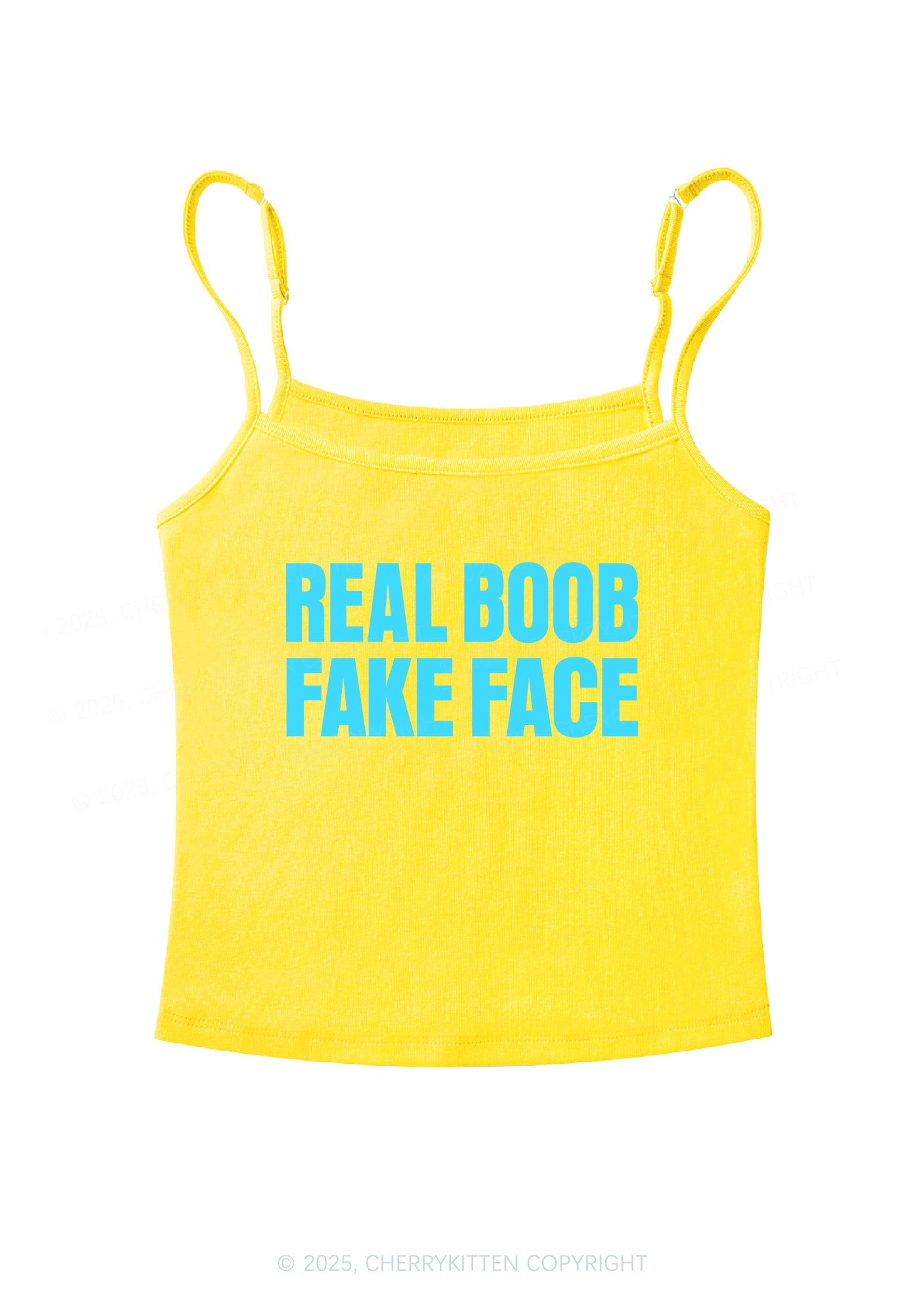 Fake Face Real Bxxb Y2K Spaghetti Strap Cami Cherrykitten