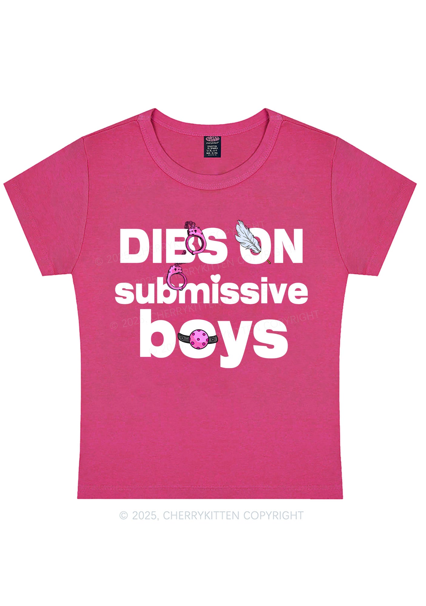 Dibs On S Boys Y2K Baby Tee Cherrykitten