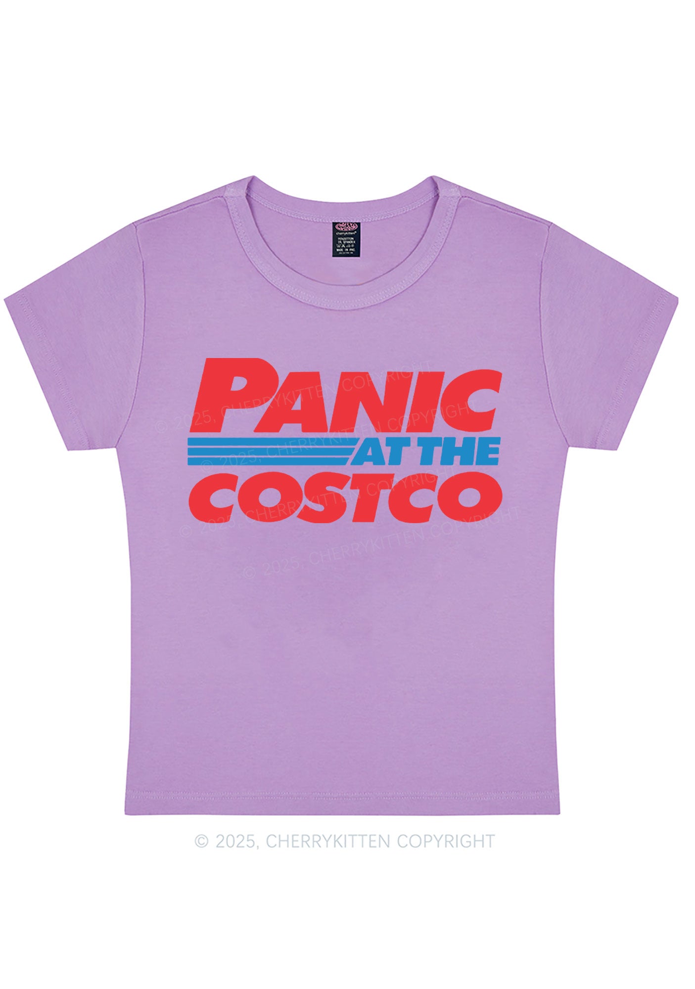 Panic Costco Y2K Baby Tee Cherrykitten