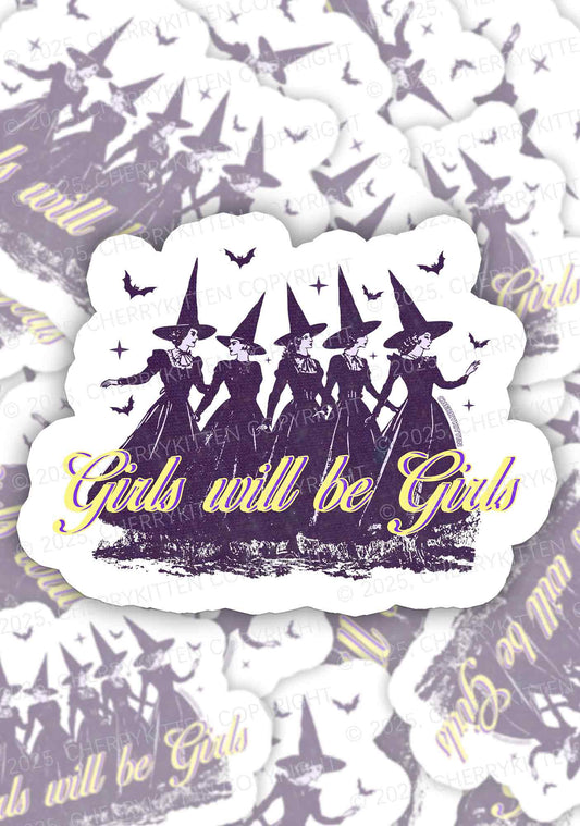 Halloween Witches Will Be Witches 1pc Y2K Sticker Cherrykitten