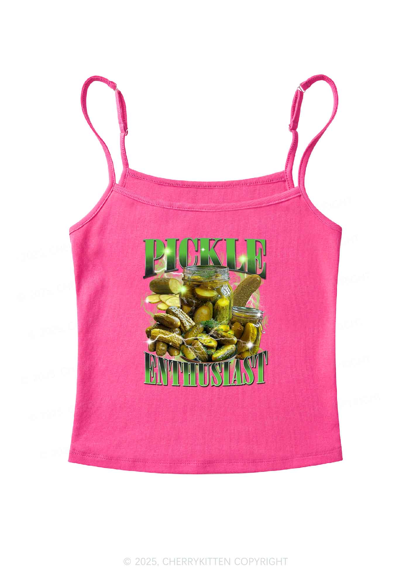 Pickle Enthusiast Y2K Spaghetti Strap Cami Cherrykitten