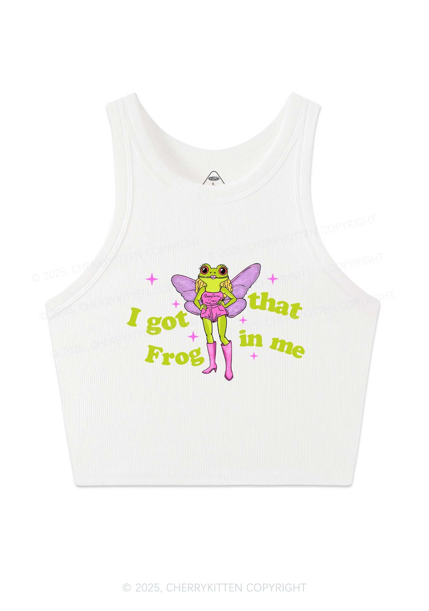 I Got That Frog Y2K Crop Tank Top Cherrykitten