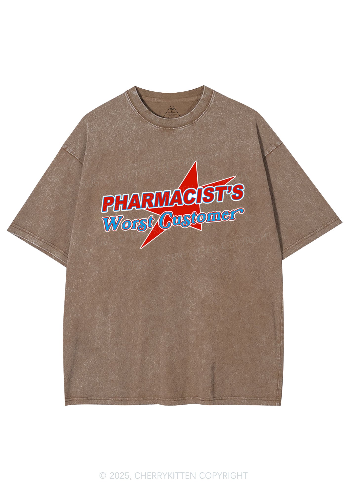 Pharmacists Worst Customer Y2K Shirts Washed Tee Cherrykitten