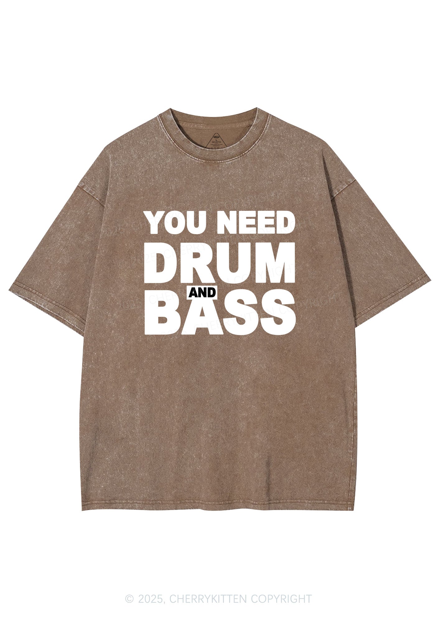 Need Drum And Bass Y2K Shirts Washed Tee Cherrykitten