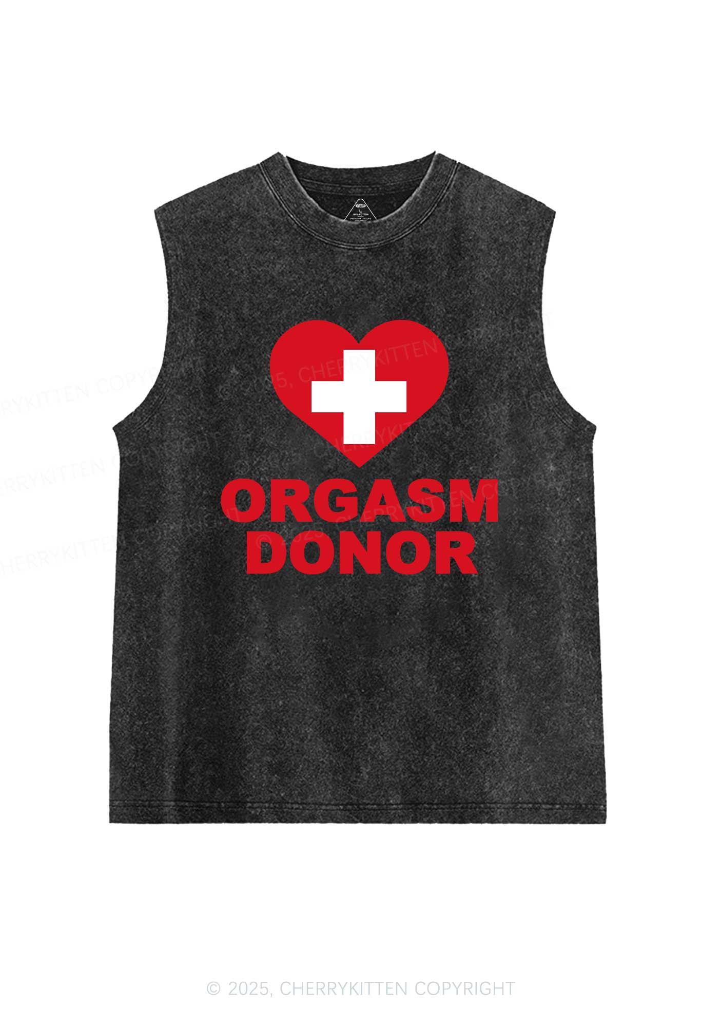 Orgxsm Donor Y2K Washed Muscle Tank Cherrykitten