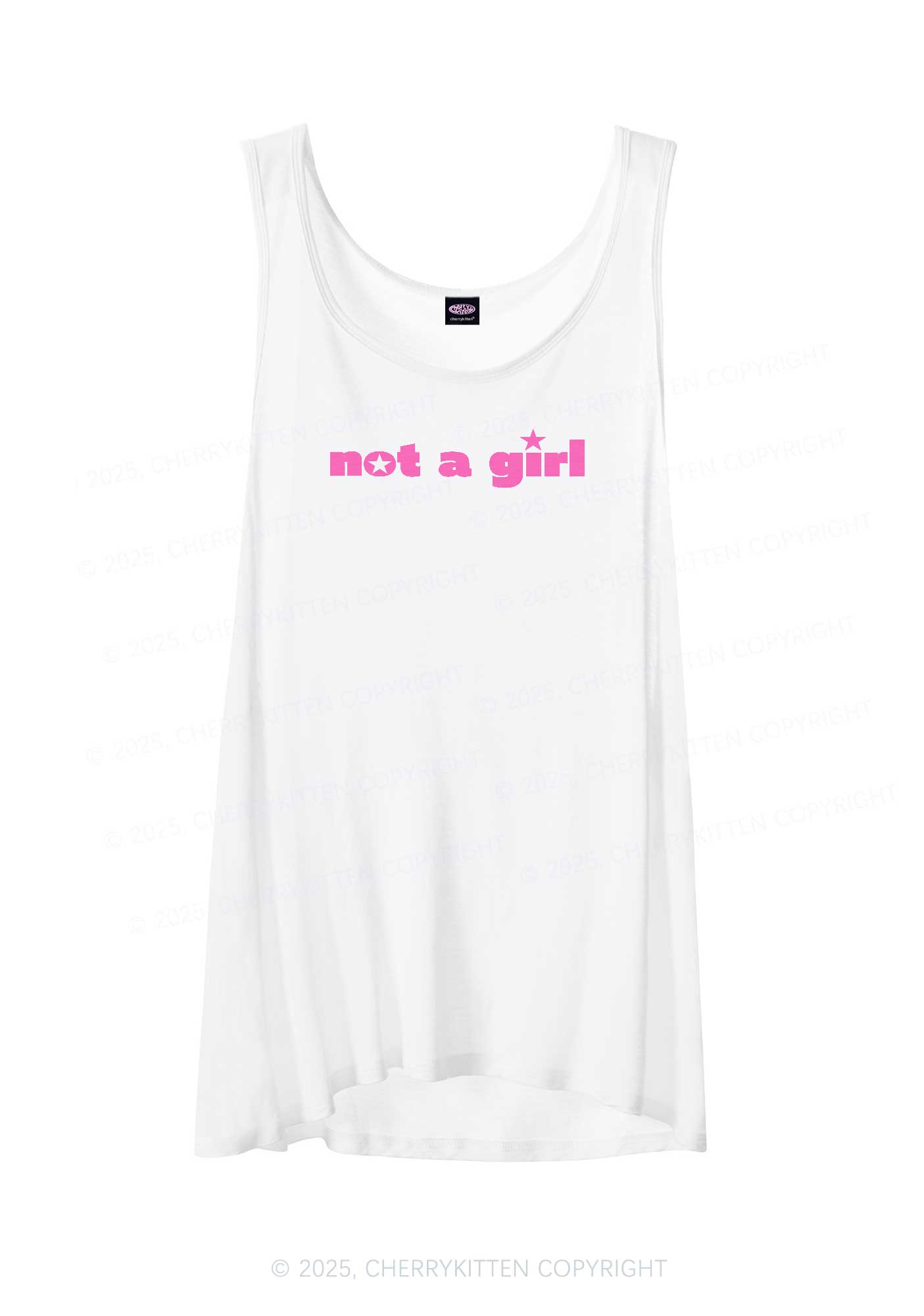 Not A Girl Y2K Sheer Boyfriend Tank Cherrykitten