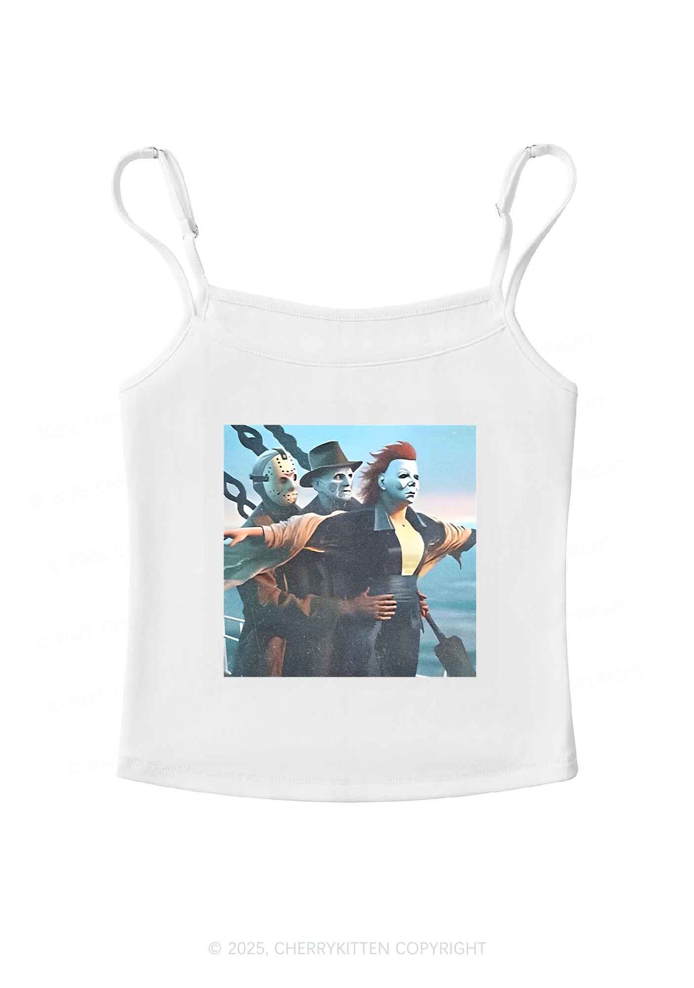 Halloween Horror Characters Y2K Spaghetti Strap Cami Cherrykitten