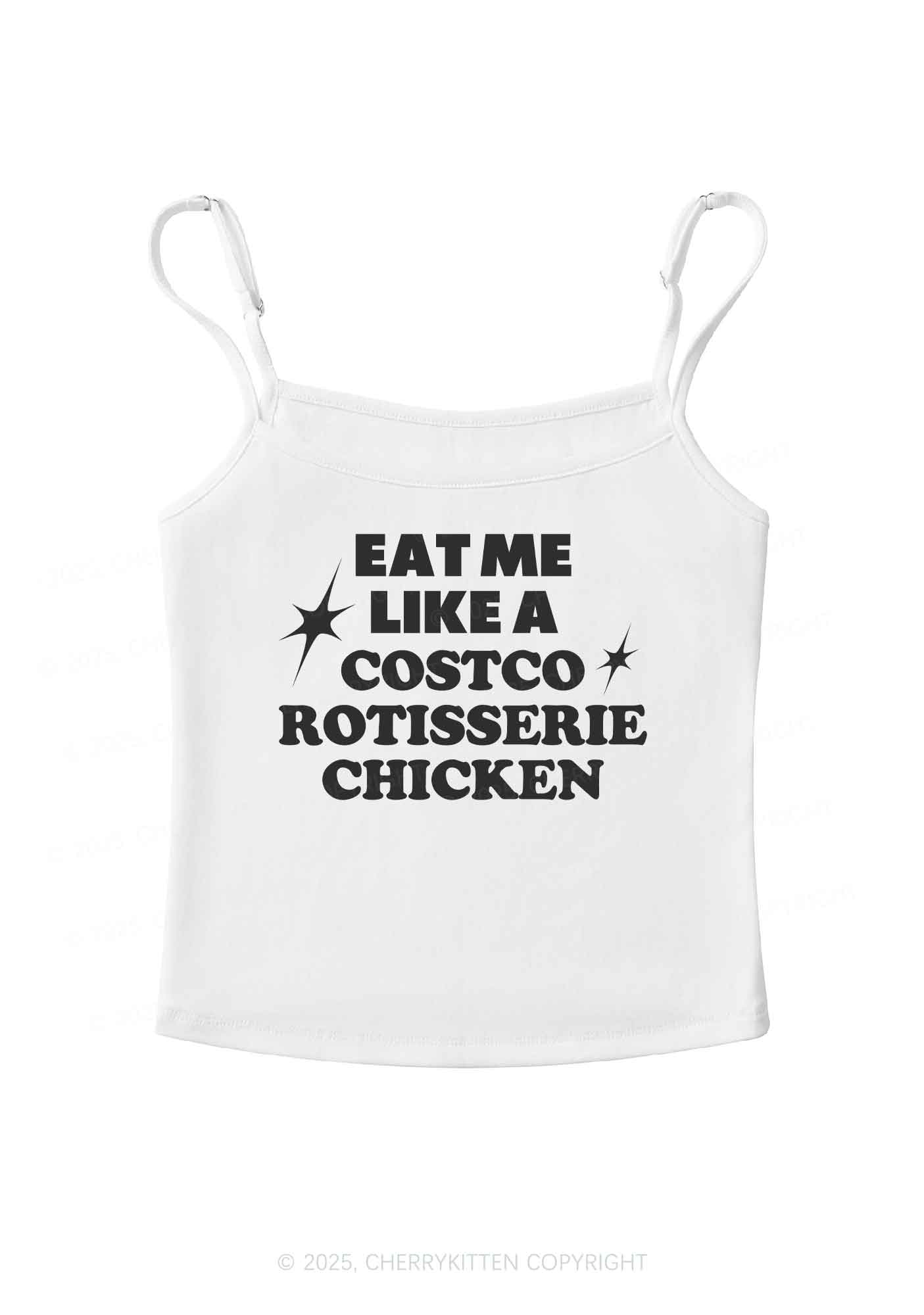 Eat Me Like Chicken Y2K Spaghetti Strap Cami Cherrykitten